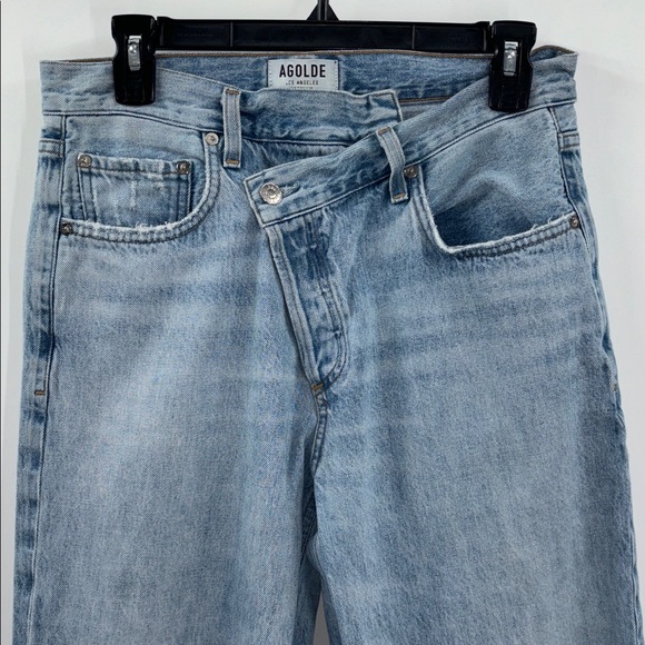 Agolde Criss Cross Upsized Jeans Suburbia Size 27 - Picture 3 of 12